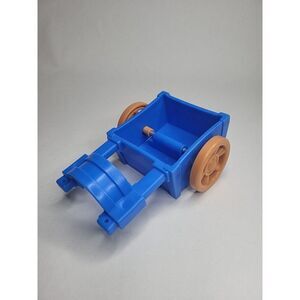 1999 Fisher Price Little People Farm Barn Blue Wagon Cart Replacement